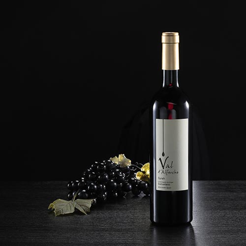 Ampolla de vi negre Val d'Alferche, D.O. Somontano