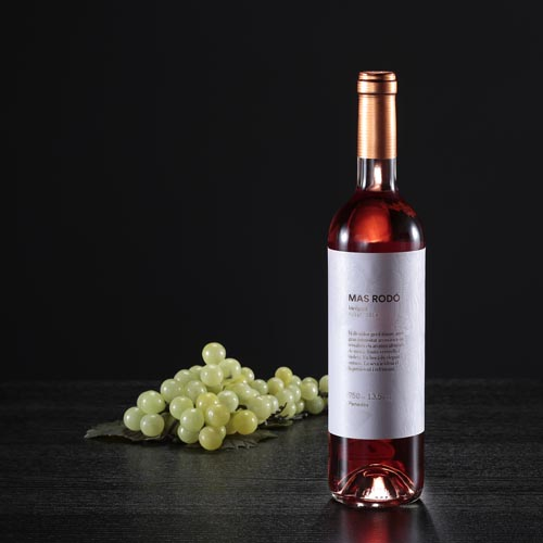 Botella de vino rosado Incògnit, D.O. Penedés