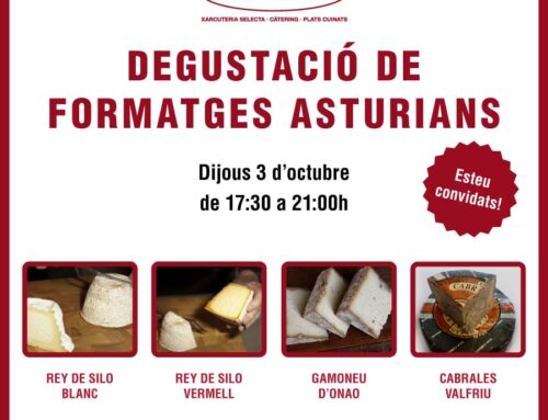 Degustació de formatges asturians a Xarcuteria Ferran
